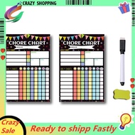 2PCS Magnetic Planning Reward Chart for Weekly Dry Erase Chores Chart for Refrigerator