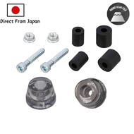 KITACO Universal Clear Bar End Caps - Black and Red Options