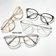 [Free Box & Wipe] Photochromic Cat Eye Glasses TrendyWanita | Photochromic glasses Wanita | Bluechro