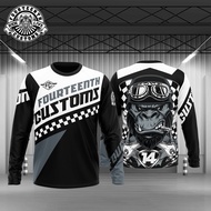 2023 design - 14th customs gorilla mechanic long sleeve jerseymotorcycle jersey cycling jersey long shirt，Can be customization