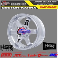 8 PCS CUTTING STICKER VOLK VELG HSR WHEEL RACING RING 15 16 17 18