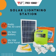 Suoer Solar Power System Built In FM MP3 Power Generator Portable Outdoor Camping Power Station Spea