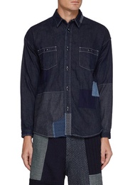 FDMTL PATCHWORK DENIM SHIRT