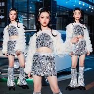 🔥Ready Stock🔥 Girls T-Table Catwalk Tide Clothes / Children's Hip-Hop Costumes / Jazz Dance Costumes