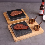 Granite Hot Stone Baking Pan Rock Frying Pan Oven Stone Volcanic Stone Steak Grilled Rock Steak Heat