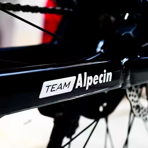 Alpecin Team Road Bicycle Frame Stickers Top Tube Waterproof Funny Fashion DIY Decoration Accessorie