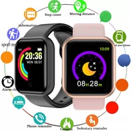 Smart Watch Heart Rate Distance Music Control Call Message Remind Men Women Sport Fitness Monitor Smartwatch For Men Woman Kids Steps Count Calories Weather Alarm Clock Custom Dial