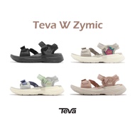 Teva Sandals W Zymic Recycled Material Environmentally Friendly Cushioning Midsole Webbing Adjustable Breathable Women's Shoes Black Gray Pink [ACS]