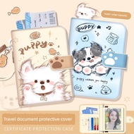 Original Puppy Passport Holder Protective Case Overseas Boarding Pass Portable Travel Document Holde