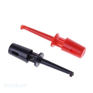 kool  New 1 Pair Single Hook Clip Test Probe Lead Wire Mini Grabber Kit For Multimeter