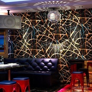 Theme Box Karaoke Reflective Wallpaper Wallpaper 3d Pattern ktv Wallpaper Geometric Plaid Flashing B