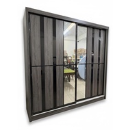 8x8 Almari Baju Almari Pakaian Dengan Cermin Wardrobe With Mirror