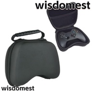 WISDOMEST for PS5 Gamepad , Zipper PU Game Controller Protective Cover, Simplicity Dustproof Hard Handle Data Cable Storage Bag for PlayStation 5