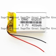3.7V 400mAh LiPo Rechargeable Battery 602035     For MP3 Bluetooth Speaker Camera JM