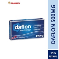 DAFLON 500MG (DIOSMIN/HESPERIDIN)/ STRIPS 15'S TABLET