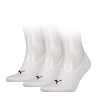 [43-46/White] UNISEX FOOTIE SOCKS 3P in White, Size 43-46, Cotton by PUMA