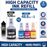 Compaitable Ink Refill BT-D100 Ink Refill Bottle 108ml / 48.8ml (BK / C / M / Y)