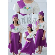 purple kimona at saya plain buwan ng wika filipiniana costume for kids