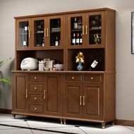 H-66/Wu Honest Wooden Wine Cabinet Side Cabinet Wall-Mounted Living Room Dining Room Home Dining Cabinet Cupboard Shelf