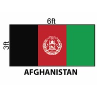 Afghanistan Flag 3x6ft, Bendera Afghanistan 3x6ft, Polyester