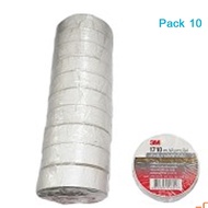 White Electrical Tape 3M 1710 Width 3/4 Inch Length 10 M. Thickness 0.175 (Pack Of 10 Rolls)