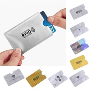 COPOTIYA 10pcs Aluminium Foil Anti RFID Card Holder NFC Blocking Reader Lock NFC Blocking Case Elegant Silver ID Card Box Female/Male
