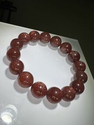 天然水晶 車厘子星光草莓晶手串 13mm+