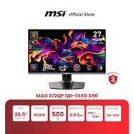 MSI Monitor MAG 272QP QD-OLED X50 | 26.5" | QD-OLED | WQHD | 0.03 ms | 500Hz (จอคอมพิวเตอร์) [Pre-Or