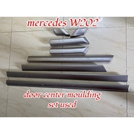 mercedes w202 door center moulding 1 set