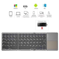 B033 Mini folding keyboard Bluetooth Foldable Wireless Keypad with Touchpad