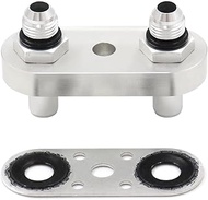 Transmission Cooler Line Adapter Plate with 6AN Fittings Compatible with 6L80E 6L90E 8L90E