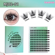 COCOFRUIT Self Adhesive Eyelashes, Soft Lash Press-on Individual Clusters Glue-free Lashes, Self Adh