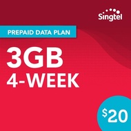 Singtel Prepaid $20/ 3 GB Local Data / (4 Week) Top Up / Renew / Recharge