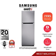 Samsung 270L Digital Inverter Twin Door Fridge | RT22FARADSA/ME (Refrigerator Peti Ais Sejuk Murah B