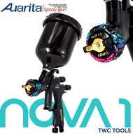 Auarita กาพ่นสี NOVA 1 RAINBOW หัวเล็ก 1.3 มม. 600 ซีซี HVLP กาบน กาหงาย ขนาดเล็ก spray gun ออริต้า