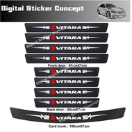 Carbon 3D Car SUZUKI VITARA STICKER CARBON 3D Step BUMPER Car Trunk SUZUKI VITARA 9PCS (Unit)