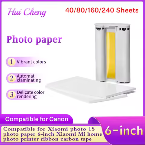 Compatible for Xiaomi photo printer 1S photo paper 6-inch Xiaomi home photo printer ink cartridge ri