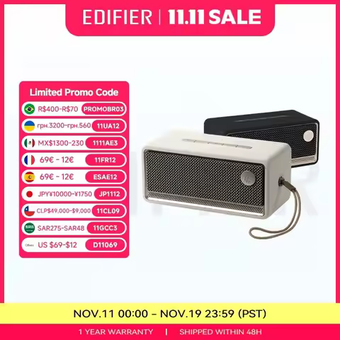 Edifier ES60 Portable Bluetooth Speaker Mini Sound Box Wireless Sound Bar 36W RMS Outdoor IP66 Water