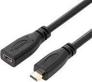 NFHK HDMI 1.4 D Type Micro HDMI Male to Micro HDMI Female M/F Extension Cable 30cm, NF-HD-089-0.3M