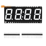 HT16K33 LED Display Module 4 Digit 7 Segment 0.56 Inch Time Clock Indicator Tube Module White
