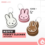 GANTUNGAN Miffy Fidget Clicker Keychain | Cute Miffy mechanical keychain Fidget Toy Keychain Clicker