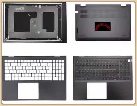 New Top Laptop Screen Back/Bezel/Palmrest/Bottom Case/Keyboard/Cover/Touchpad/Power Button For Dell 