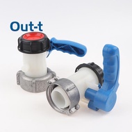 [Out-t] IBC Tank 1000L DN50 75Mm Liter 62Mm To Export Male 2 Inch Butterfly Valve Switch New