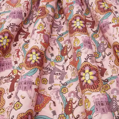 1M/2M/5M DIY Handmade Sewing Liberty fo London Tana Lawn Shirley Smith Printed 100% Cotton Fabric fo