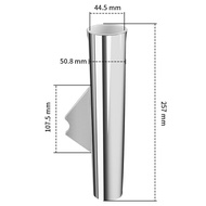 316 Stainless Steel 1-3/4 Fishing Rod Holder with Lid Inner Tube Gasket Welding On For Marine Boat Y