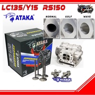 ATAKA RACING SUPER HEAD YAMAHA LC135 V1-V7 Y15 Y15ZR HONDA RS150 CNC PORTING (19/22) (22/25) (23/26)