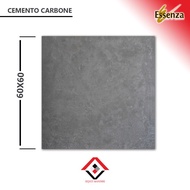 granit 60x60 - motif abu semen / industrial - essenza cemento carbone