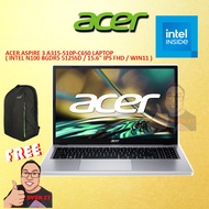 LAPTOP Acer Aspire 3 A315-510P-C6S0 15.6'' FHD Laptop Pure Silver N100 8GB 512GB SSD Intel W11 HS OP