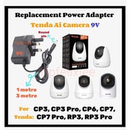 Replacement Power Adapter 9V for Tenda Ai Camera CP3 CP6 CP7 RP3 RP3 Pro RP7