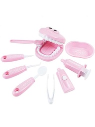 兒童蒙特梭利玩具親子互動,適用於女孩男孩牙醫檢查牙齒模型,醫生角色扮演嬰幼兒學習玩具